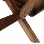 Table basse bois recyclé – Récupération mélangé, 110x60x45 cm – vue 6