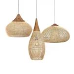 Lustre Rotin Zen Bois Naturel