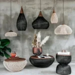 Lustre Rotin Zen Bois Naturel