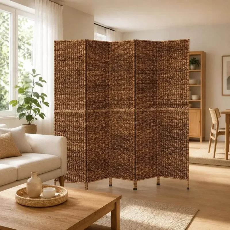 Paravent Rotin Naturel 205 × 180 cm