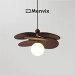 Lustre Herbe Tressée et Verre LED
